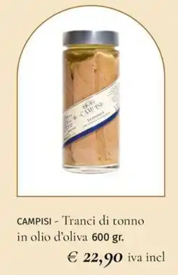 Prezzemolo e Vitale CAMPISI - Tranci di tonno in olio d'oliva offerta