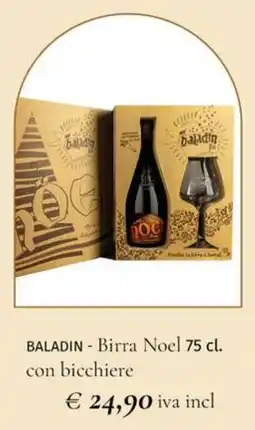 Prezzemolo e Vitale BALADIN Birra Noel con bicchiere offerta