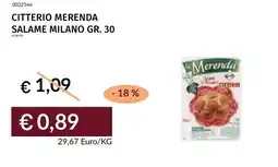 Prezzemolo e Vitale Citterio merenda salame milano offerta