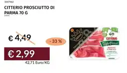 Prezzemolo e Vitale Citterio prosciutto di parma offerta