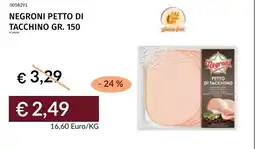 Prezzemolo e Vitale Negroni petto di tacchino offerta