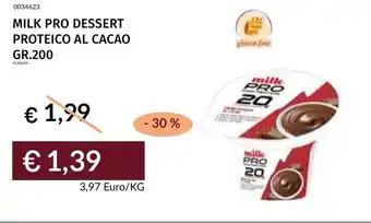 Prezzemolo e Vitale Milk pro dessert proteico al cacao offerta