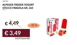 Prezzemolo e Vitale Alpeker frozen yogurt stecco fragola offerta