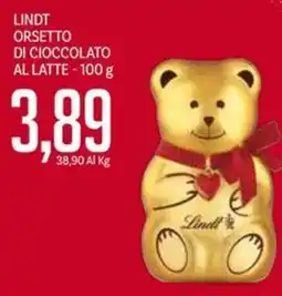 Supermercati Piccolo Lindt orsetto di cioccolato al latte offerta