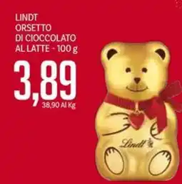 Supermercati Piccolo Lindt orsetto di cioccolato al latte offerta