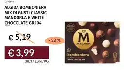 Prezzemolo e Vitale Algida bomboniera mix di gusti classic mandorla e white chocolate offerta