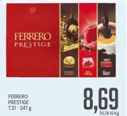 Supermercati Piccolo Ferrero prestige T.21 offerta