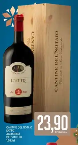 Supermercati Piccolo Cantine del notaio l'atto aglianico del vulture offerta