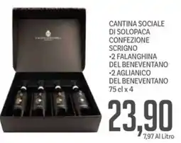 Supermercati Piccolo Cantina sociale di solopaca confezione scrigno offerta