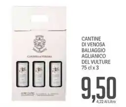 Supermercati Piccolo Cantine di venosa baliaggio aglianico del vulture offerta