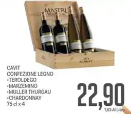 Supermercati Piccolo Cavit confezione legno offerta