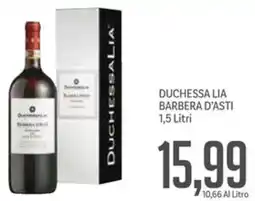Supermercati Piccolo Duchessa lia barbera d'asti offerta