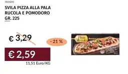 Prezzemolo e Vitale Svila pizza alla pala rucola e pomodoro offerta