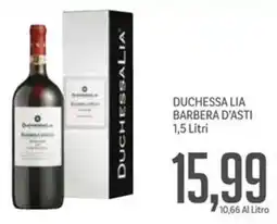 Supermercati Piccolo Duchessa lia barbera d'asti offerta