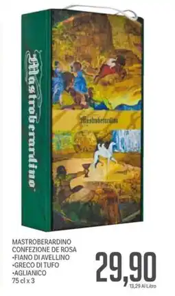 Supermercati Piccolo Mastroberardino confezione de rosa offerta
