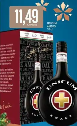 Supermercati Piccolo UNICUM Amaro offerta
