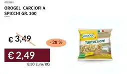 Prezzemolo e Vitale Orogel carciofi a spicchi offerta