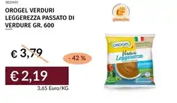Prezzemolo e Vitale Orogel verduri leggerezza passato di verdure offerta