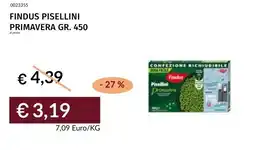 Prezzemolo e Vitale Findus pisellini primavera offerta