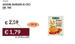 Prezzemolo e Vitale Kioene burger ai ceci offerta