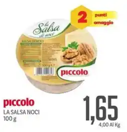 Supermercati Piccolo Piccolo la salsa noci offerta