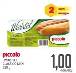 Supermercati Piccolo Piccolo i wurstel classico maxi offerta