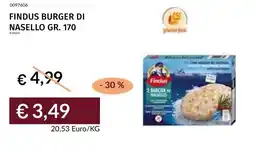 Prezzemolo e Vitale Findus burger di nasello offerta