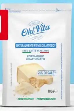 Supermercati Piccolo Ohi vita grattugiato senza lattosio offerta