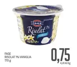 Supermercati Piccolo Fage risolat 1% vaniglia offerta