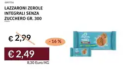 Prezzemolo e Vitale Lazzaroni zerole integrali senza zucchero offerta