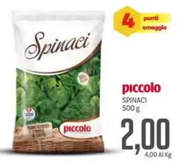 Supermercati Piccolo Piccolo spinaci offerta