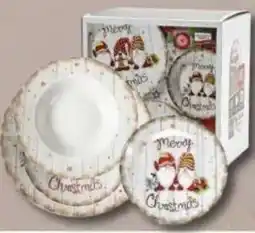 Maury's Servizio tavola 18pz porc/ gnomi natale offerta