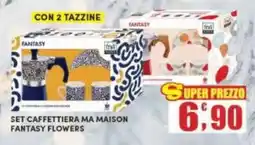 Maury's Set caffettiera ma maison fantasy flowers offerta