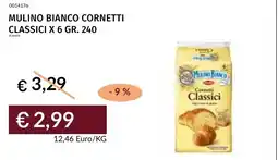 Prezzemolo e Vitale Mulino bianco cornetti classici x 6 offerta