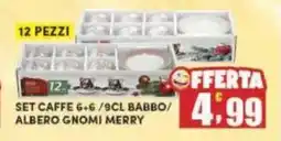 Maury's Set caffe babbo/ albero gnomi merry offerta