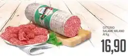 Supermercati Piccolo Citterio salame milano offerta