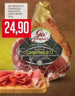 Supermercati Piccolo Gio prosciutti campanulo prosciutto crudo irpino offerta