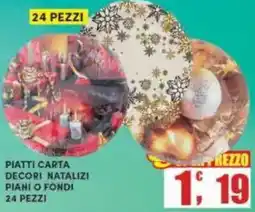 Maury's Piatti carta decori natalizi piani o fondi offerta