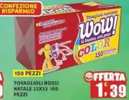 Maury's Tovaglioli rossi natale offerta
