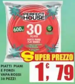 Maury's Piatti piani e fondi vapa rossi offerta