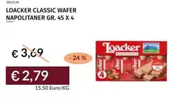 Prezzemolo e Vitale Loacker classic wafer napolitaner offerta