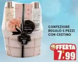 Maury's Confezione regalo 5 pezzi con cestino offerta