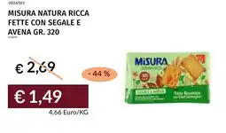 Prezzemolo e Vitale Misura natura ricca fette con segale e avena offerta