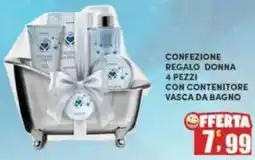 Maury's Confezione regalo donna con contenitore vasca da bagno offerta