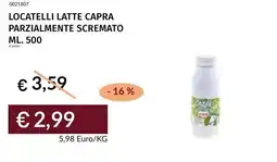 Prezzemolo e Vitale Locatelli latte capra parzialmente scremato offerta