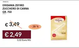 Prezzemolo e Vitale Eridania zefiro zucchero di canna offerta
