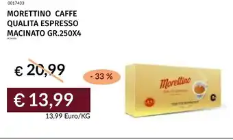 Prezzemolo e Vitale Morettino caffe qualita espresso macinato offerta