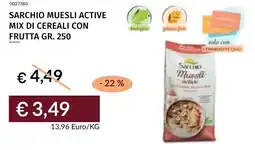 Prezzemolo e Vitale Sarchio muesli active mix di cereali con frutta offerta