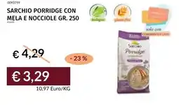 Prezzemolo e Vitale Sarchio porridge con mela e nocciole offerta
