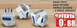 Maury's High-tech adattatore triplo schuko + 2 prese bipasso offerta